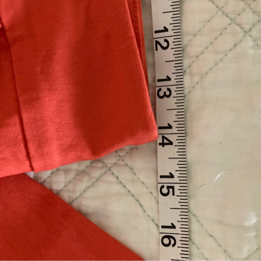 Peck and Peck Women's Orange Pants 8 - Picture 3 of 5
